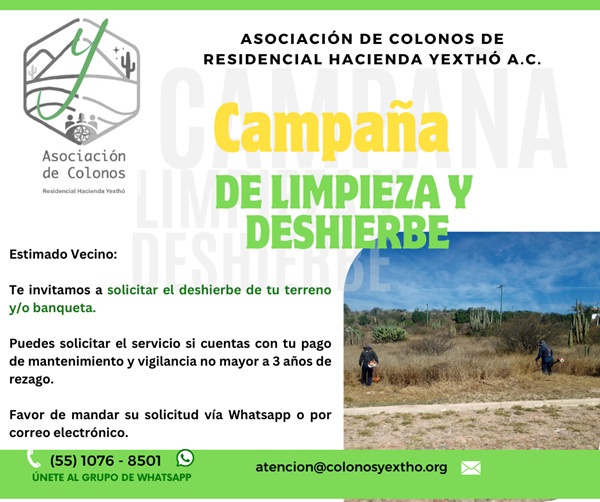Limpieza de terreno